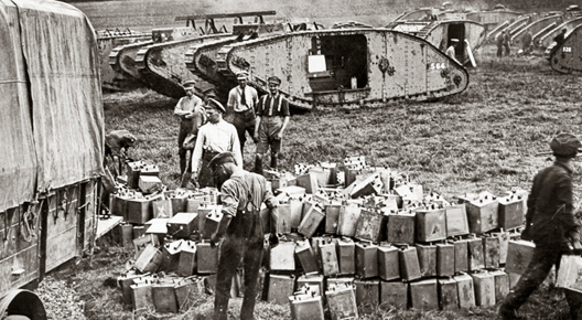 Using Petrol in First World War Tanks