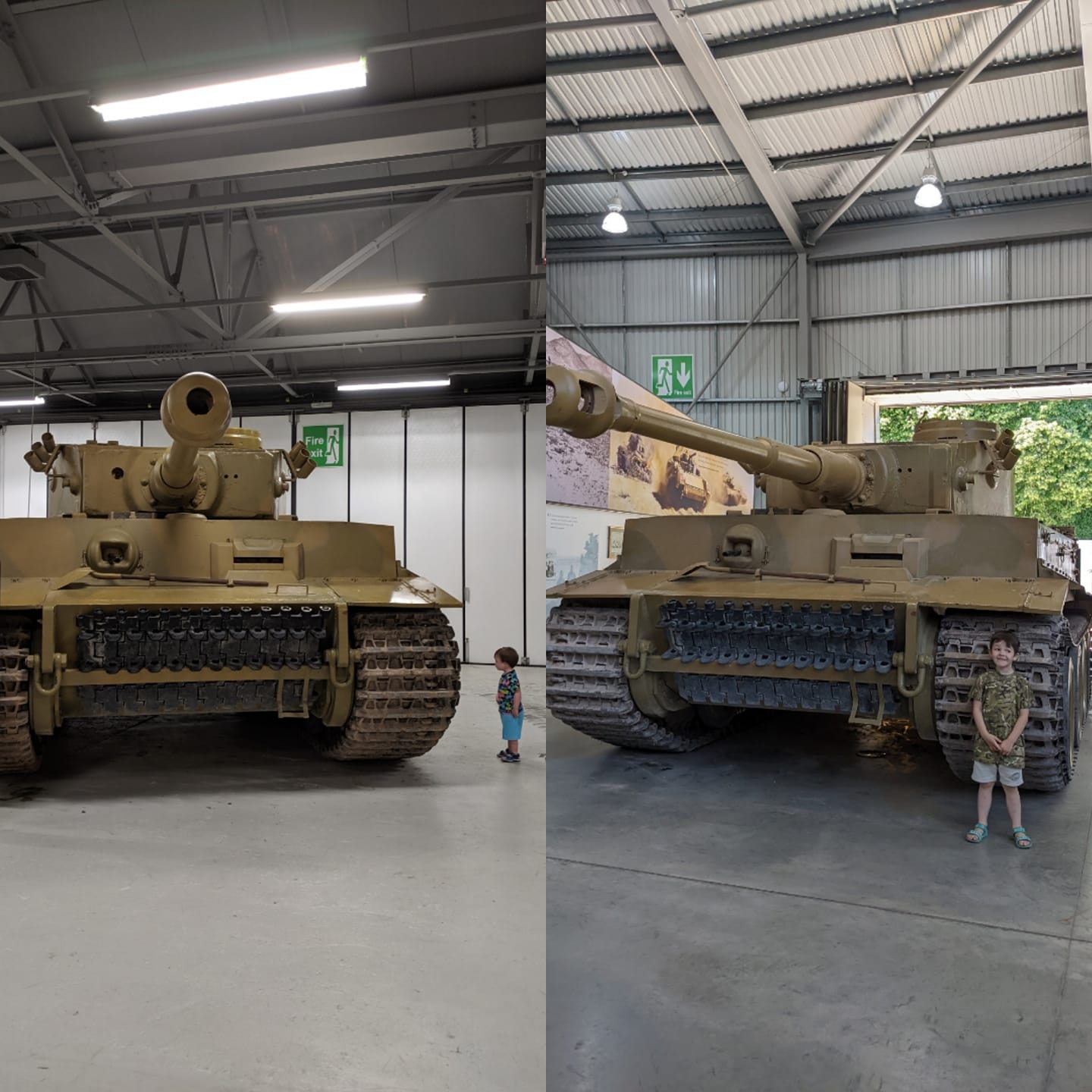 memories 4 A picture of A young child posing next to Tiger 131.