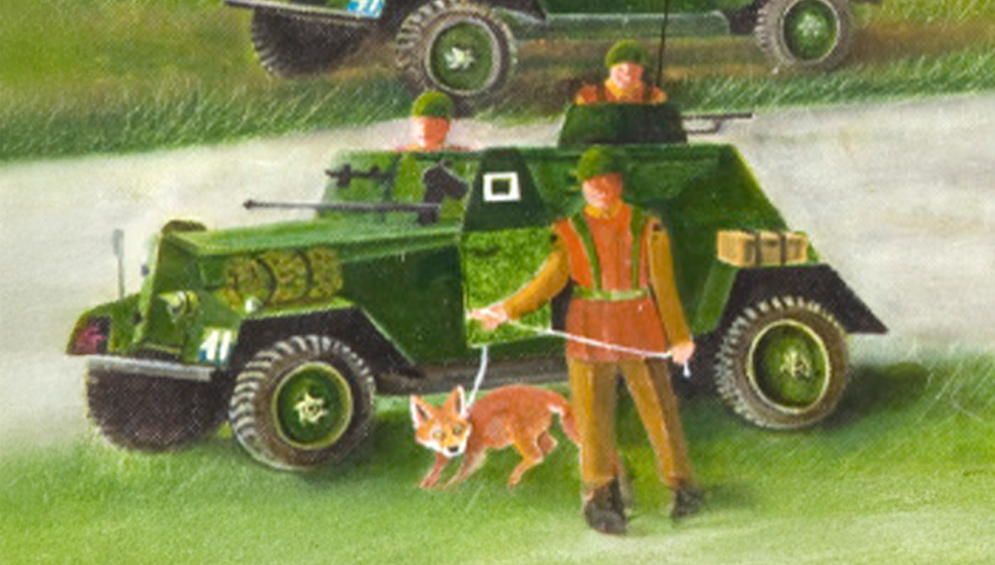 Fox Close-up A zoomed-in shot, showing Sam the fox as depicted in the artwork.